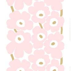 Marimekko Unikko Ljusrosa/Guld Tyg