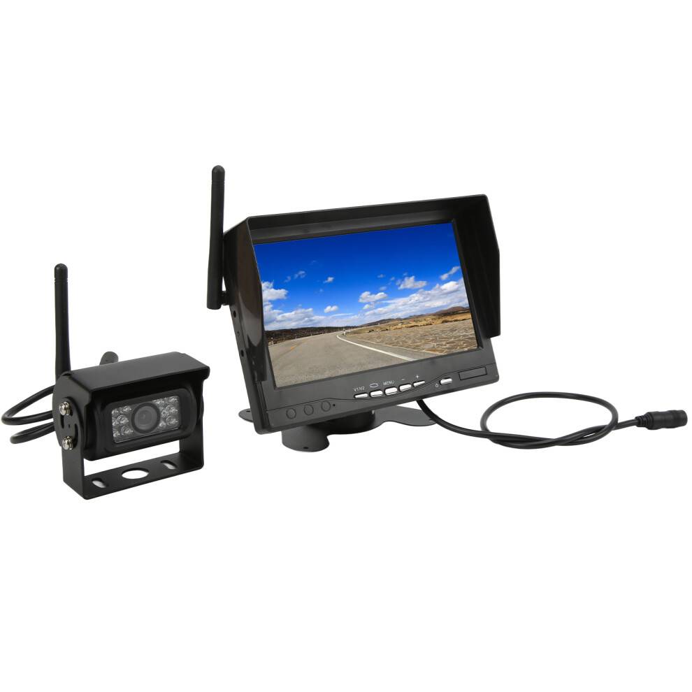 HD IP69K Vandtæt Nattesyn Bakkamera, Digitalt Trådløst Signal Bakkamera System 7" IPS Skærm Autocamper Semi-Trailer Pickup Truck (1 STK)