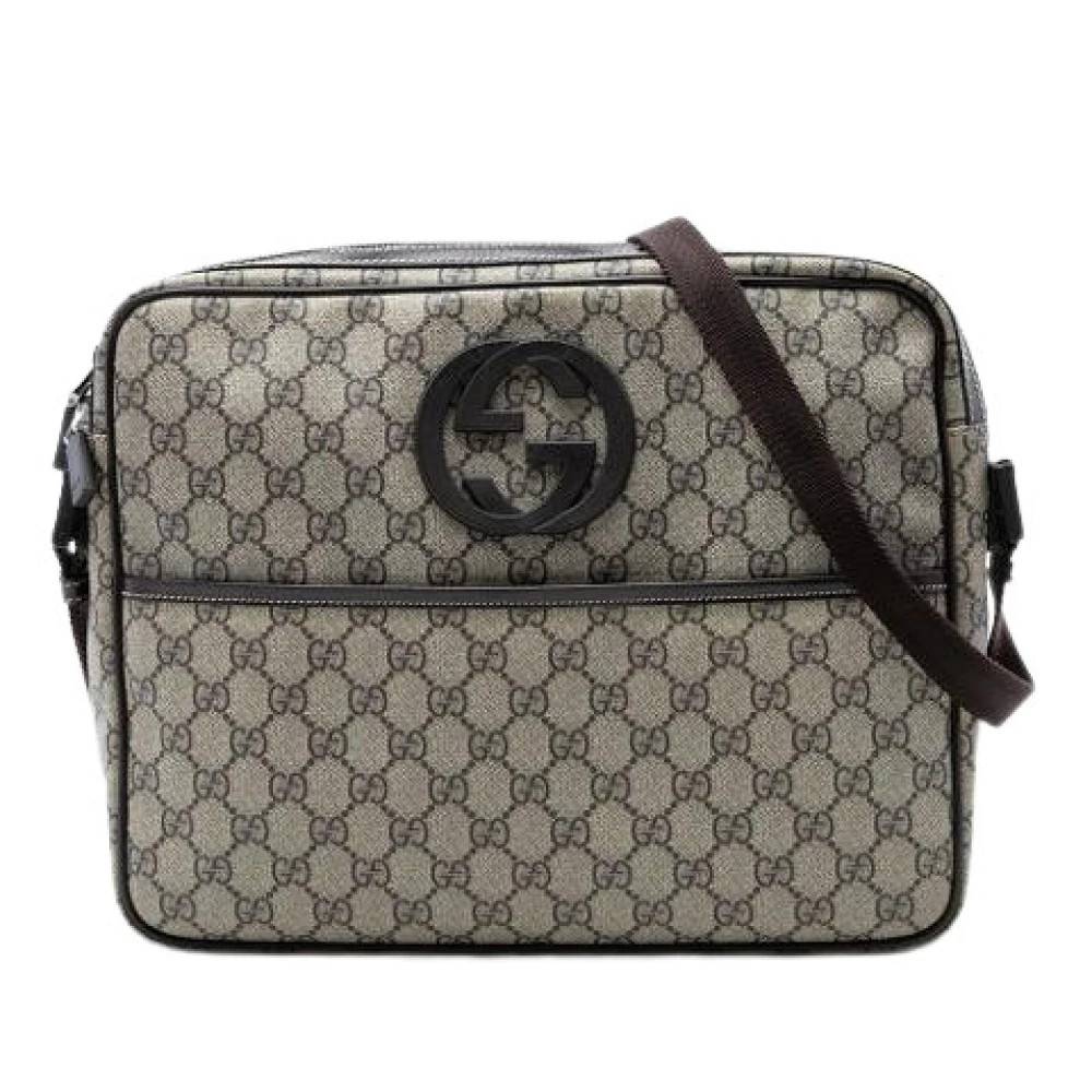 Gucci Vintage - Pre-owned Canvas Crossbody Bag Vintage - Dam - ONE Size - Läder