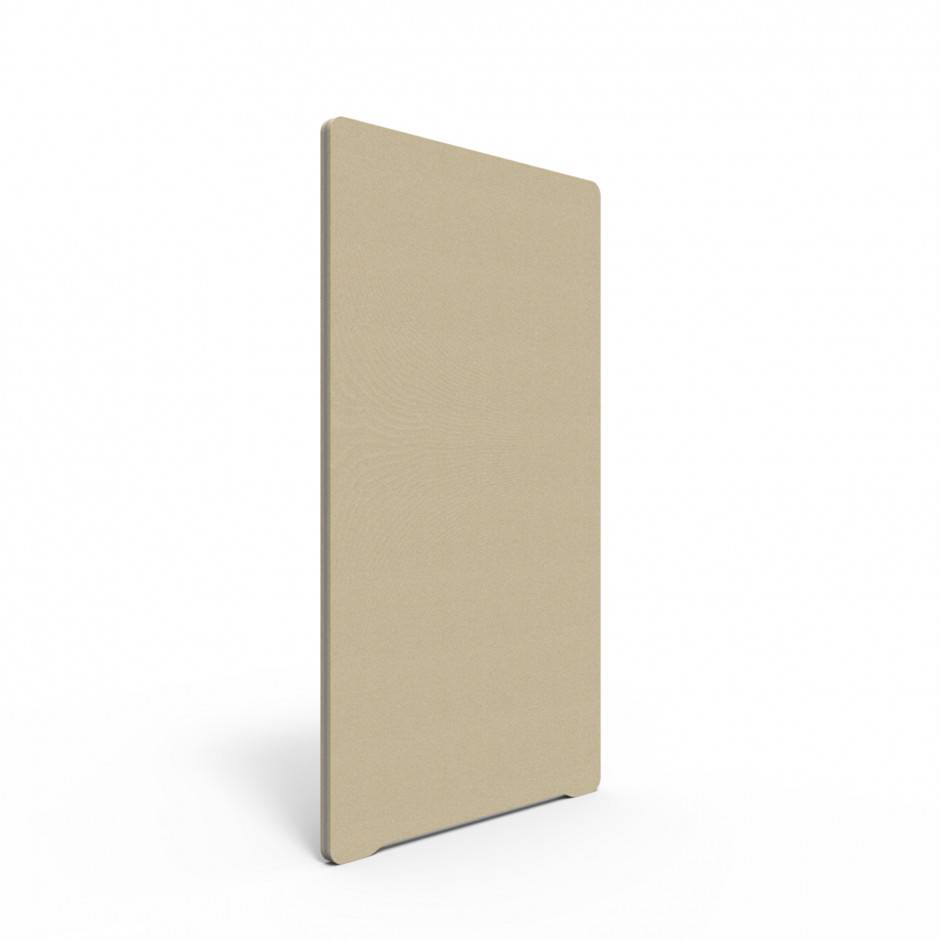 Golvskärm Edge, Färg Catfish YA300 - Beige, Storlek B120 x H135 cm, Listfärg Grå