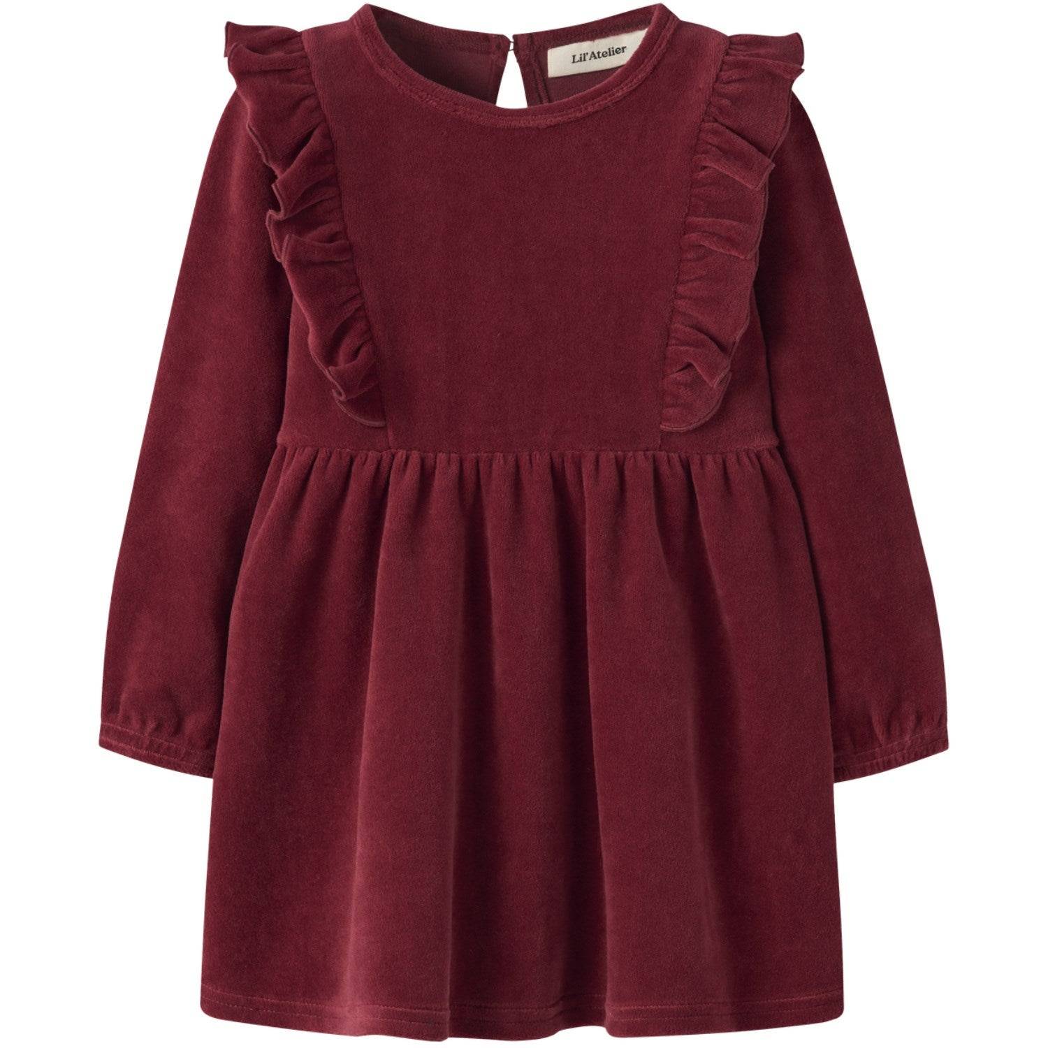 Lil'Atelier Biking Red Nmfsaga Sag Ls Kjole Lil Str. 122