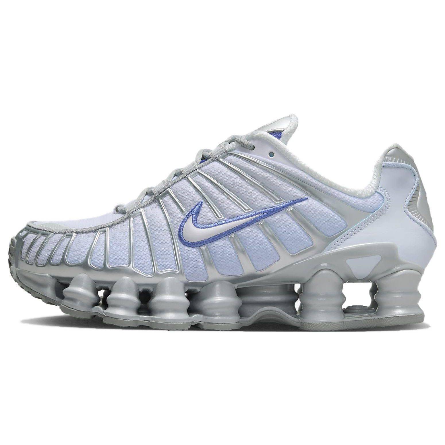Nike Shox TL Metallic Platinum Blue Tint Dam Sneakers Polarvit FQ2775-001 cm