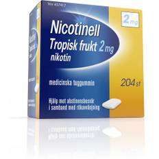 Nicotinell Tropisk frukt, medicinskt tuggummi 2 mg, 204 st