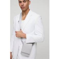 Korsväska I Pu Med Strass, Grey - ONE SIZE