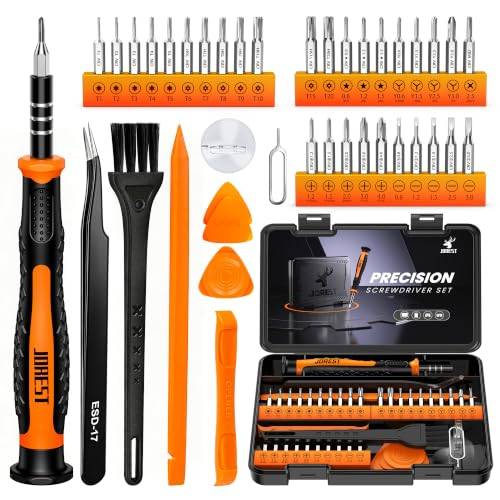 JOREST Precisionsskruvmejselsats, 33 delar, verktygssats med säkerhet, Torx T5, T6, T8, T9, Triwing Y00, Star P5, reparation för bärbar dator, Switch, PS4, Xbox, MacBook, iPhone, dörrklocka, glasögon