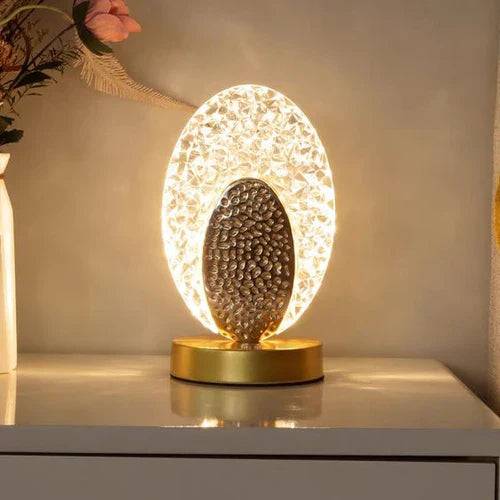 PeacockLuxe – Elegant Luxe Bordslampa för Inredning