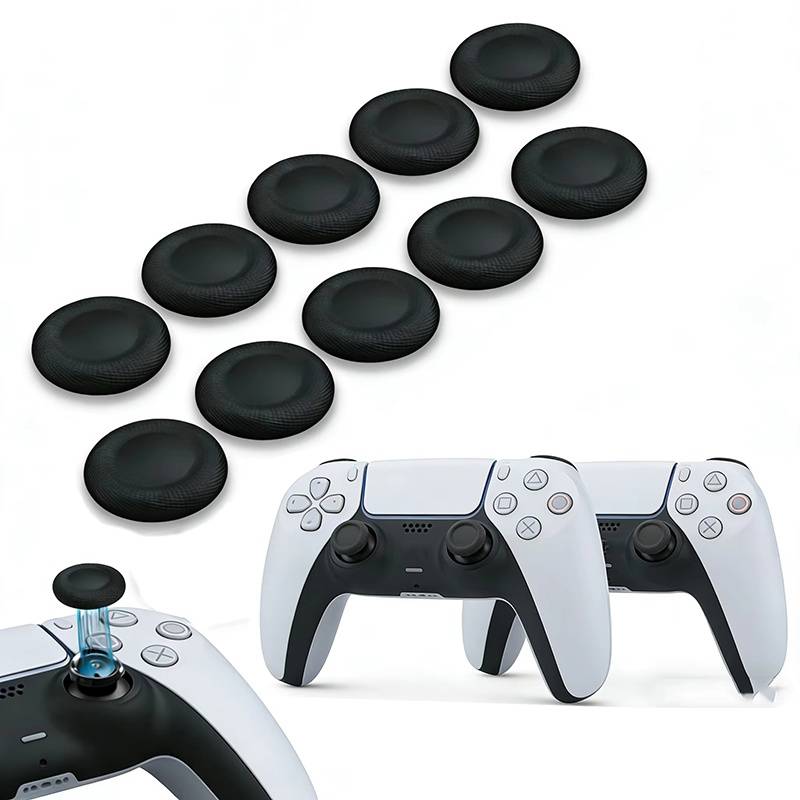 6Pcs Replacement Cap Soft Joystick Thumb Stick Game Console Thumb Grip Cap For PS4 PS5 Controllers Joysticks Silicone Thumbstick