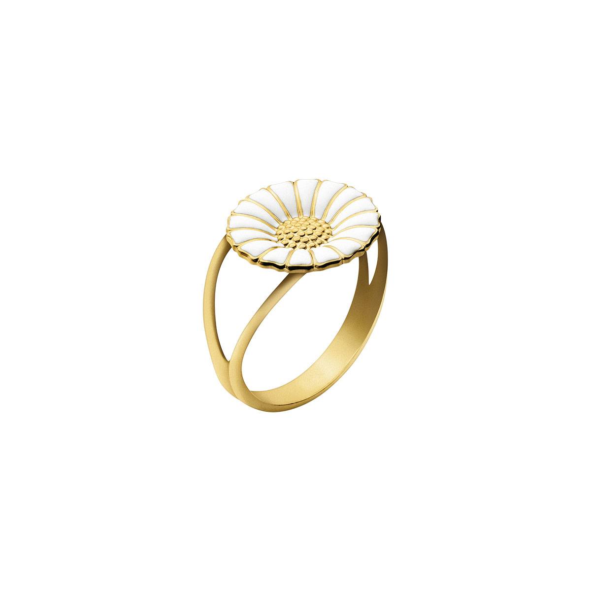 Georg Jensen Daisy Forgyldt Ring 11mm 2000031000 Str.56