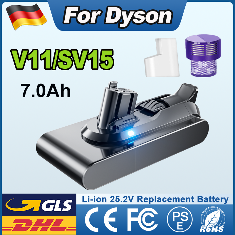 For Dyson V11 Battery 25.2V 7000mAh Vacuum Cleaner Rechargeable Battery For Dyson V11 Series Absolute Animal Fluffy SV15 SV16