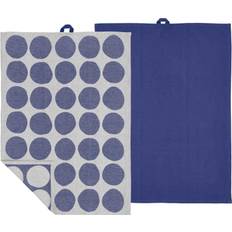 Södahl Bubbles Viskestykke 2 stk. 50x70 cm, Royal Blue