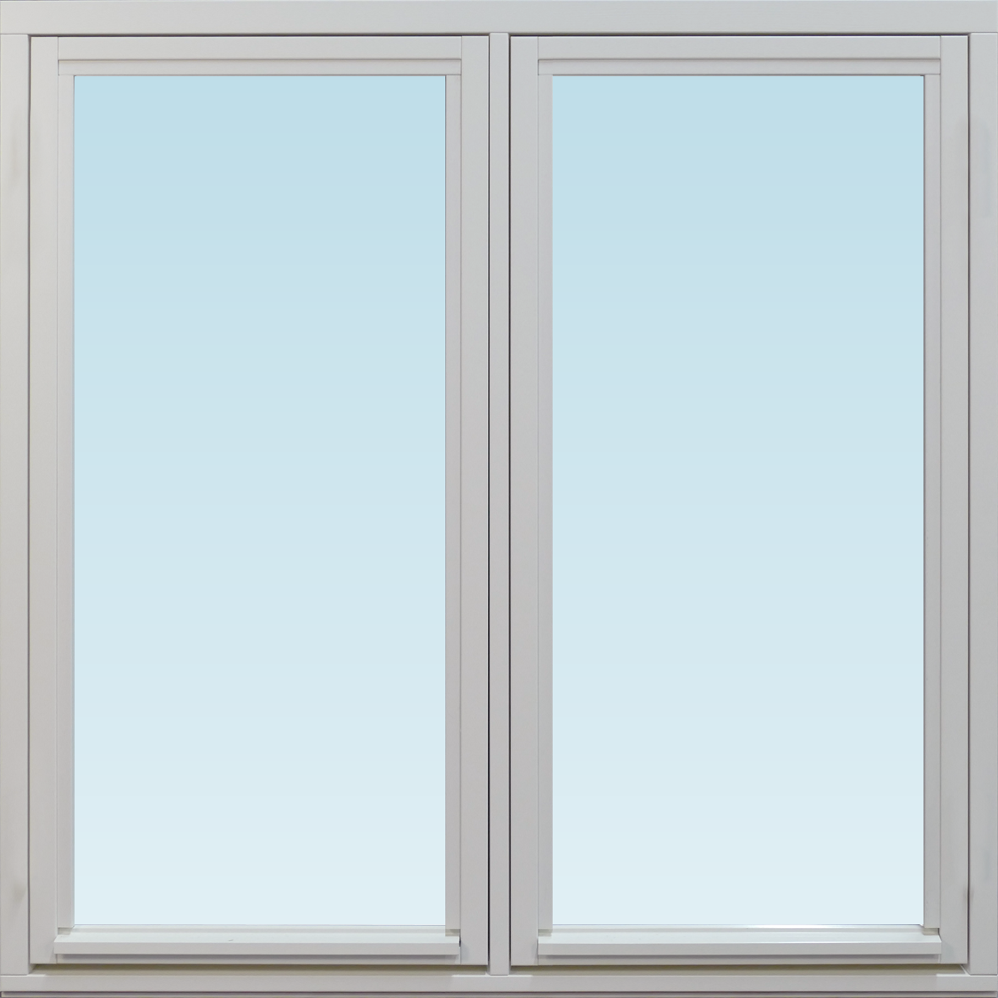 Dala Fönster DF sidohängt fönster utåtgående 1080x1080mm  2-luft, insida trä utsida trä, 3-glas  (11x11)