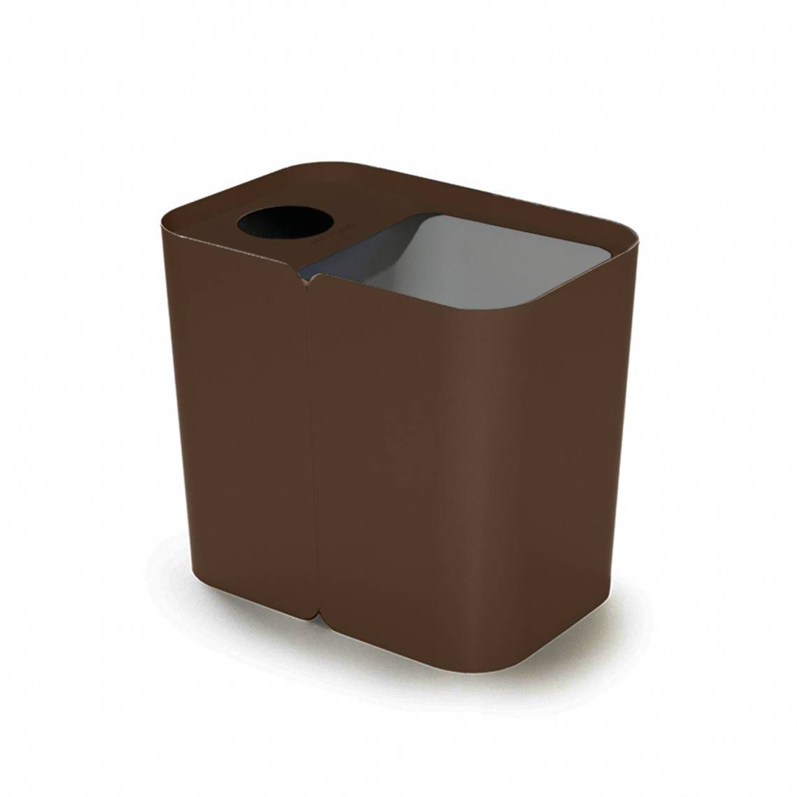 Källsorteringskärl Hold, Utförande PET/Cans & Waste, Färg Choklad