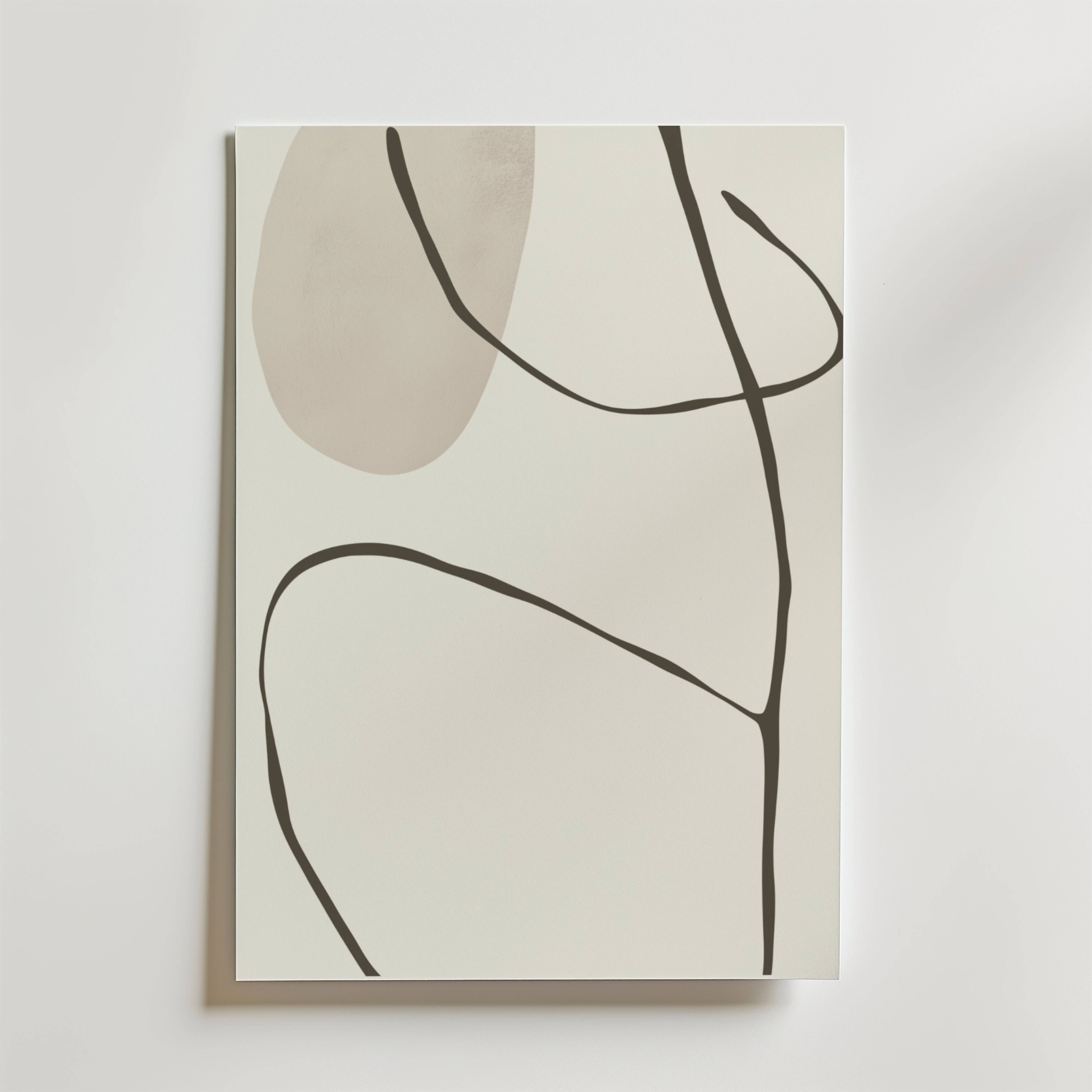 Flow of Silence Poster - Premium Canvas 21x30 cm