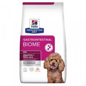Hill's Prescription Diet Gastrointestinal Biome Mini hundfoder med kyckling. Förpackning: 2 x 6 kg