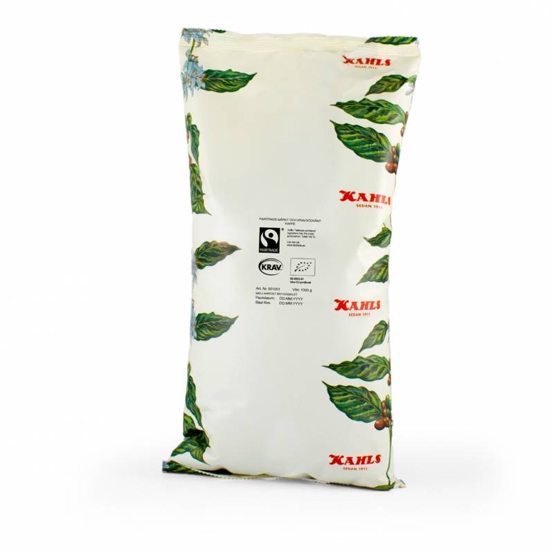 Kaffe Kahls Malt Mellanrost Bryggmalet Fairtrade & KRAV 1kg
