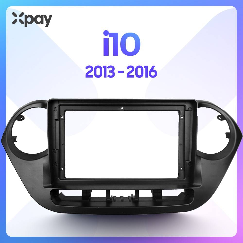 Xpay 9- tums 2 din bilradio instrumentbräda för hyundai i10 gps stereopanel för montering av bilpanel dubbel din cd dvd -ram