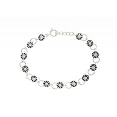 Lund of Copenhagen - Marguerit armbånd 7,5mm 925 - sort - Modelnr.: 901075-s