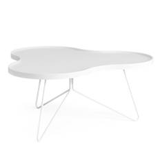 Swedese Flower Mono Sofabord - 90x84 - Hvid-Hvid