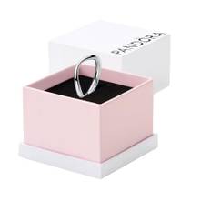 Pandora Essence Organisch Geformter Bandring aus Sterling Silber, Größe: 52, 193314C00-52