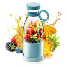 Bærbar Juice Blender Bærbar Genopladelig Juicekop med Rejsekop og Låg til Fremstilling af Juice og-XF27-{Fyn1558}