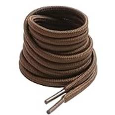 VSUDO 200 cm Runda Brun Skosnören för Stövlar, Brun Snören för Kängor, Boots – 4mm Brun Stövelsnören Kompatibla med Dr. Martens, Ecco, Lundhags, Kavat, Icebug, Solovair (1 Par-Brun-200cm)