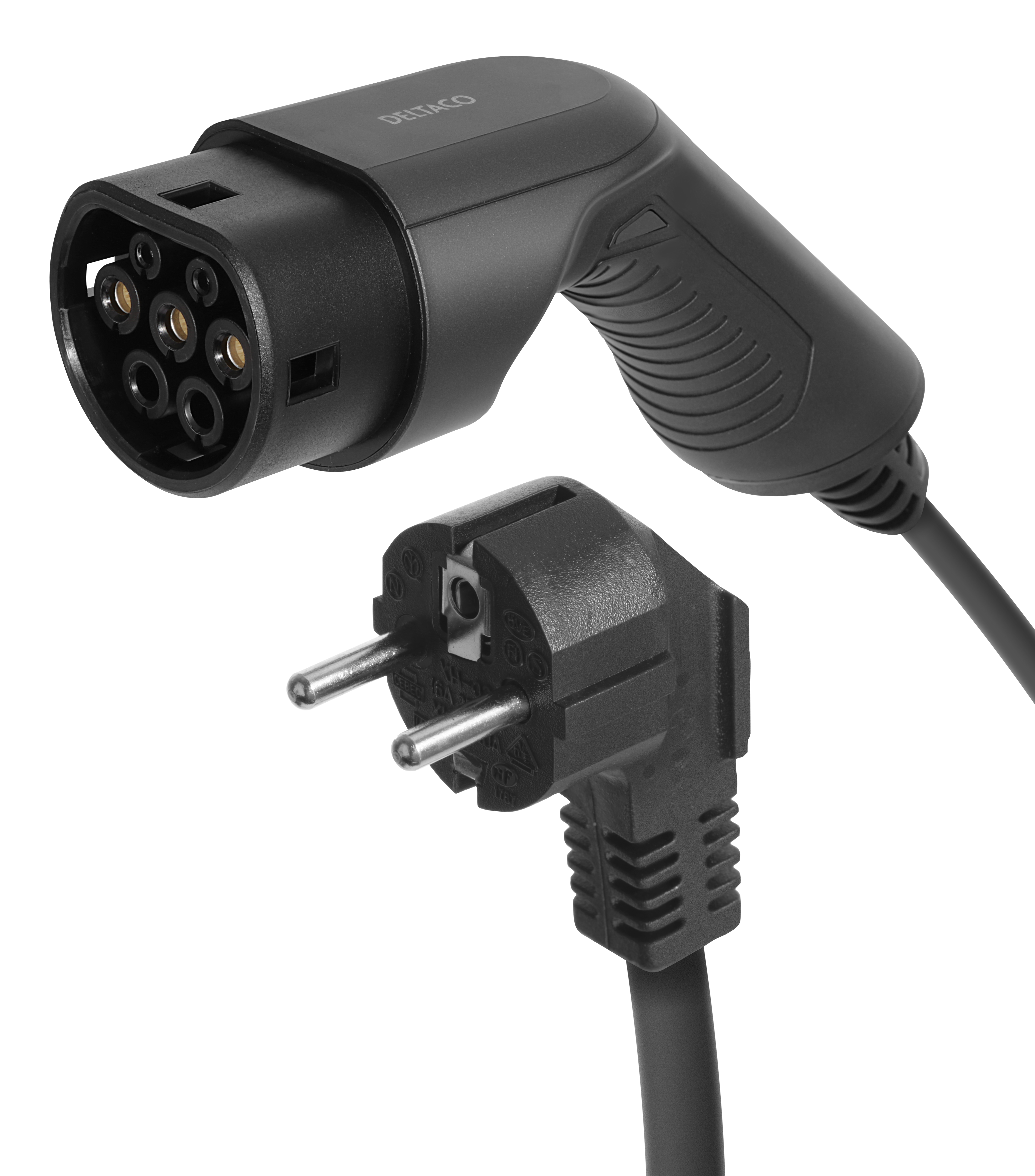 deltaco e-Charge, cable Mode2, Schuko - type 2, 10A, 1,5+4M.
