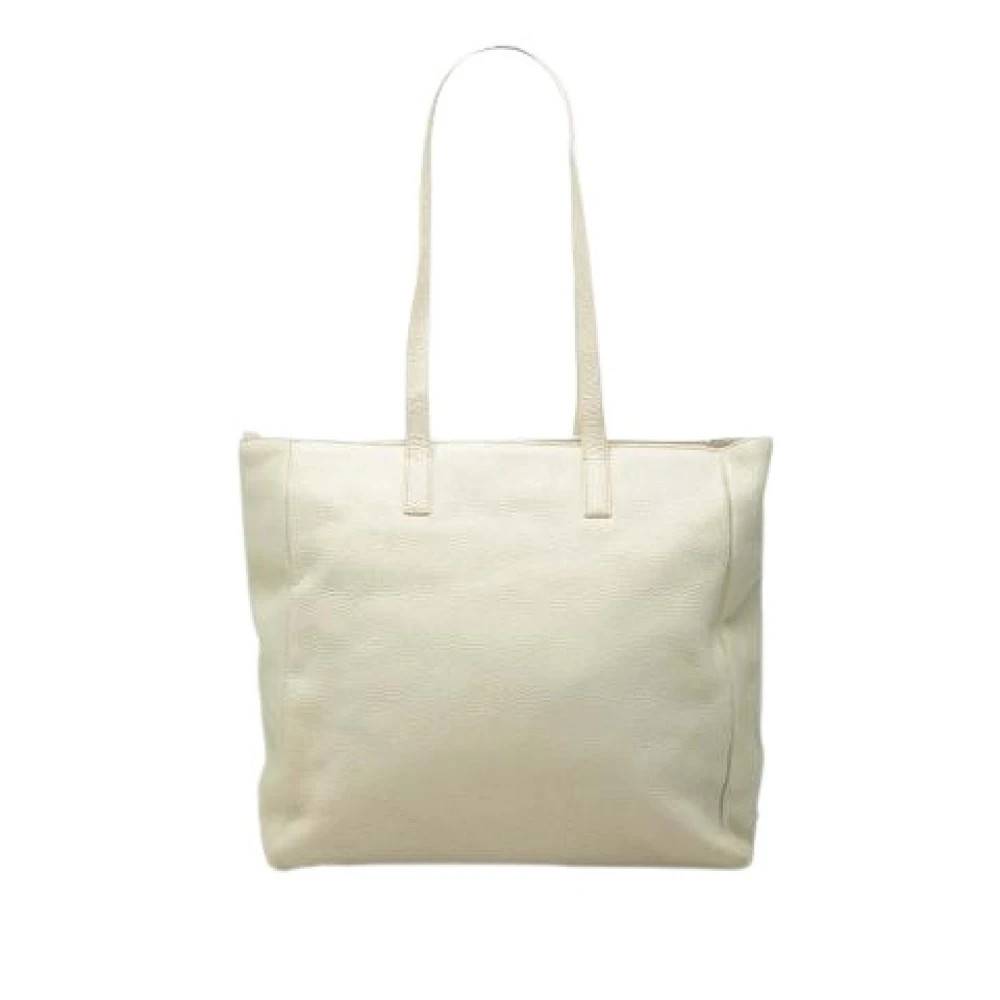 Prada Vintage Pre-owned Vintage Tote Bag - Vintage - Dame - Beige - ONE SIZE - Læder