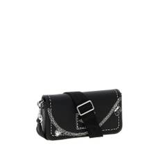 Marc Jacobs, Taske, Dame, Sort, ONE SIZE, Uld, Sort Kæde Print Skuldertaske