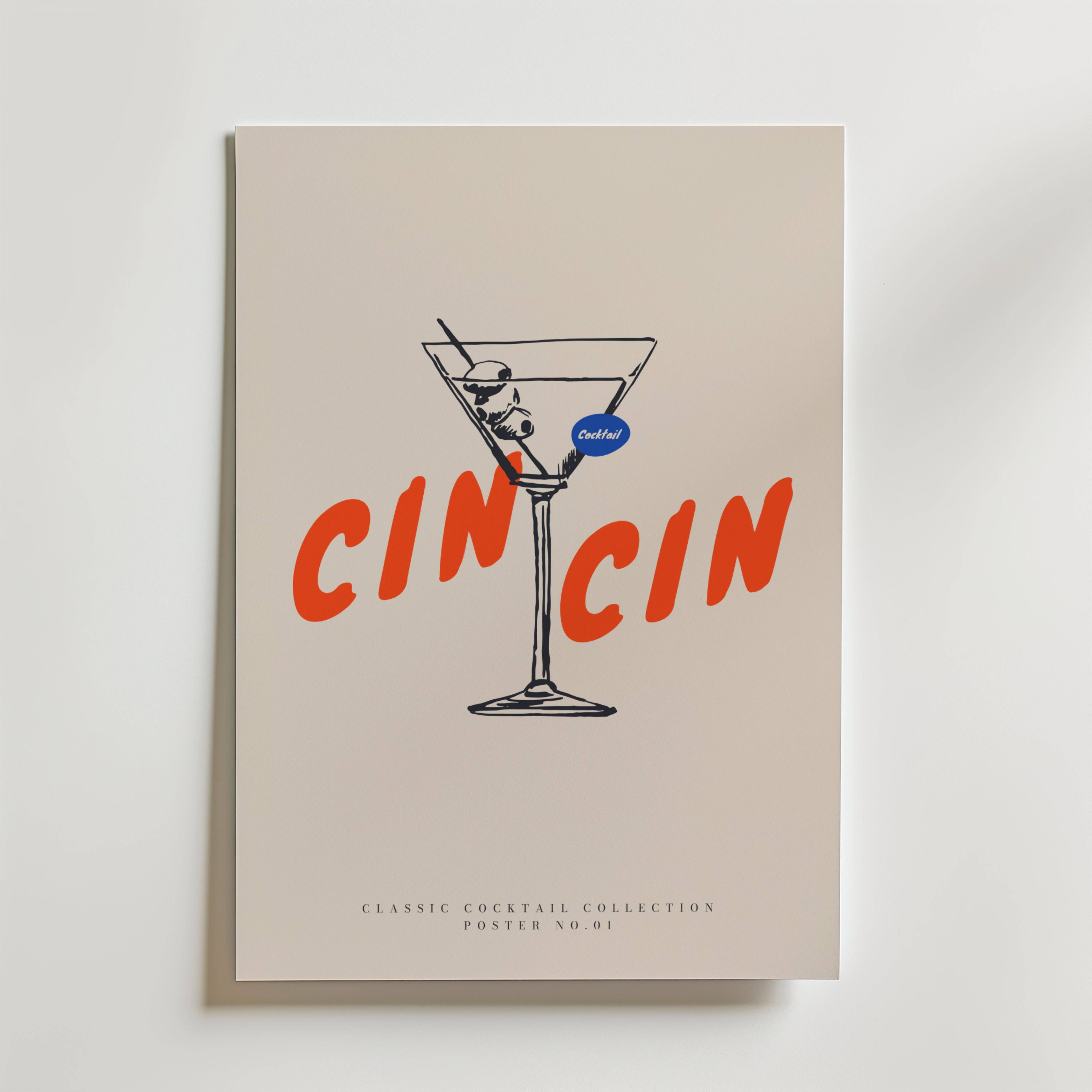 Cin CIn Classic Collection Poster - Premium Canvas 70x100 cm