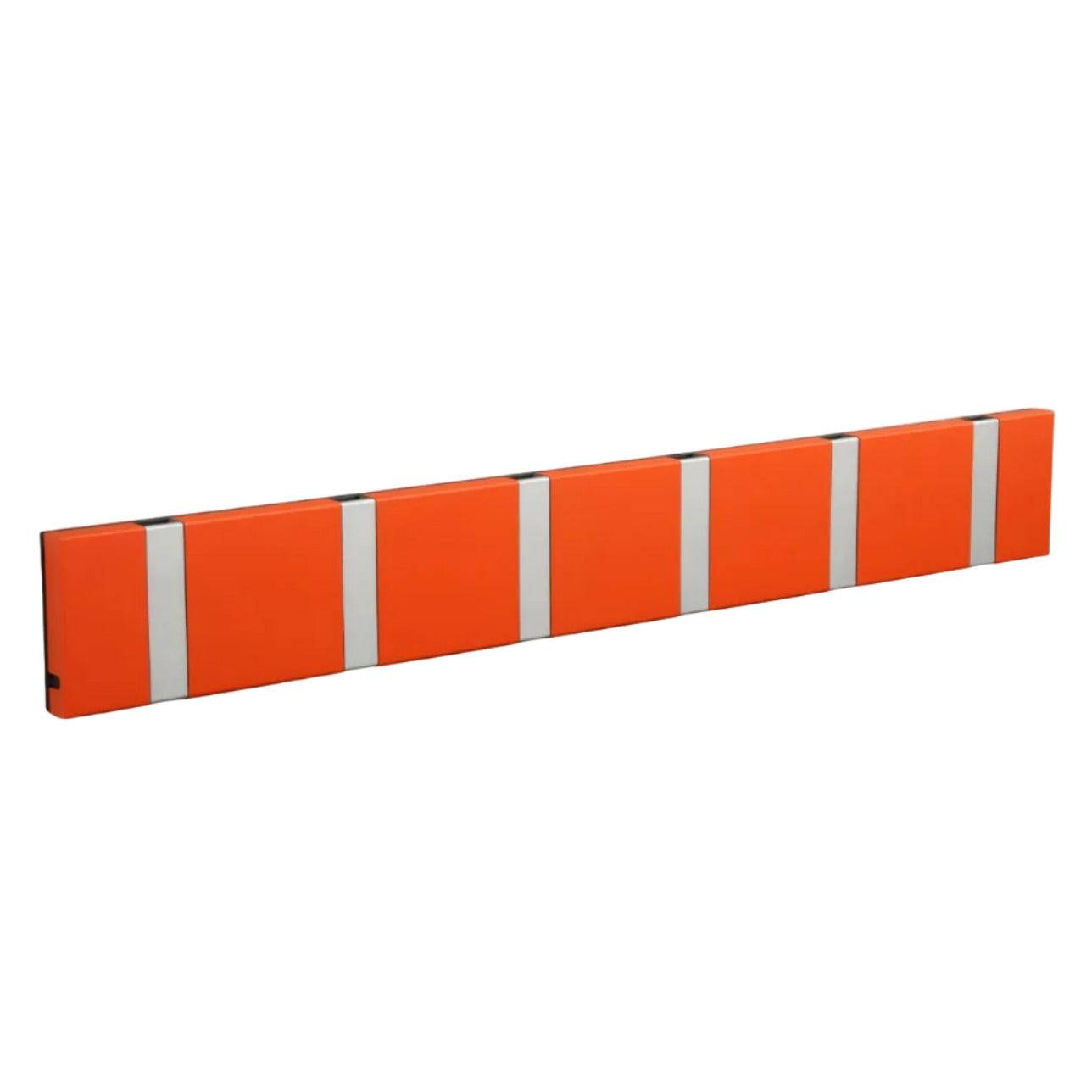 Knax - Knax 6 knagerække - Hot Orange / Aluminium