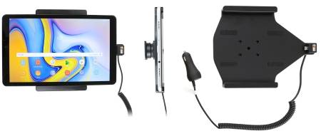 Brodit Aktiv holder med cigarettkontakt, Samsung Galaxy Tab A 10.5 SM-T590/SM-T595