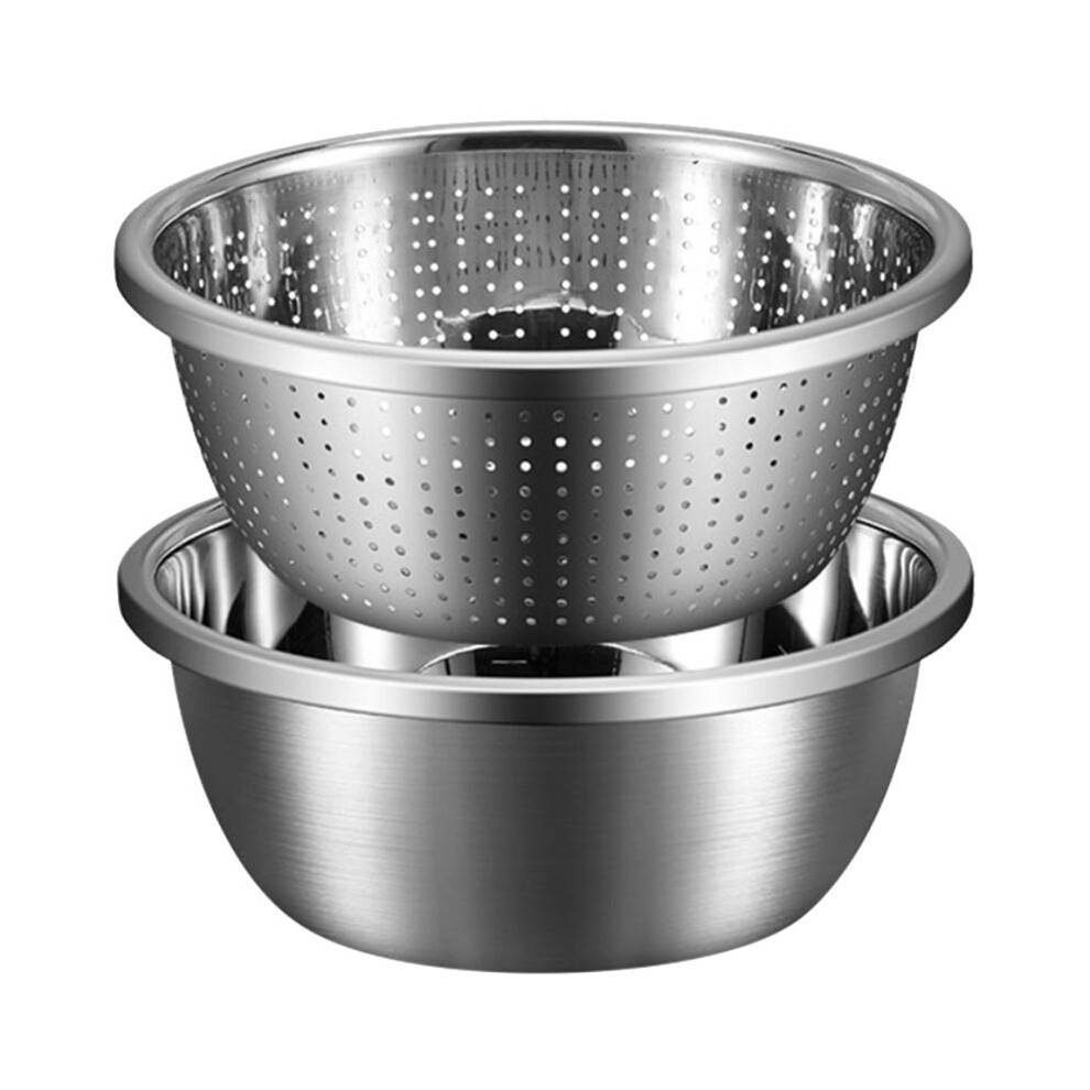 Microporous Colander,Capacity with Mixing Bowl for Washing Vegetables, Fruit and Rice and for Draining Cooked Pasta.
