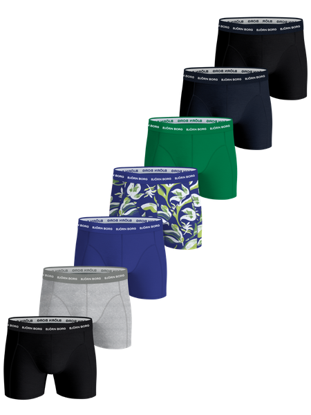 Björn Borg Cotton Stretch Boxers 7-pack Svart, M