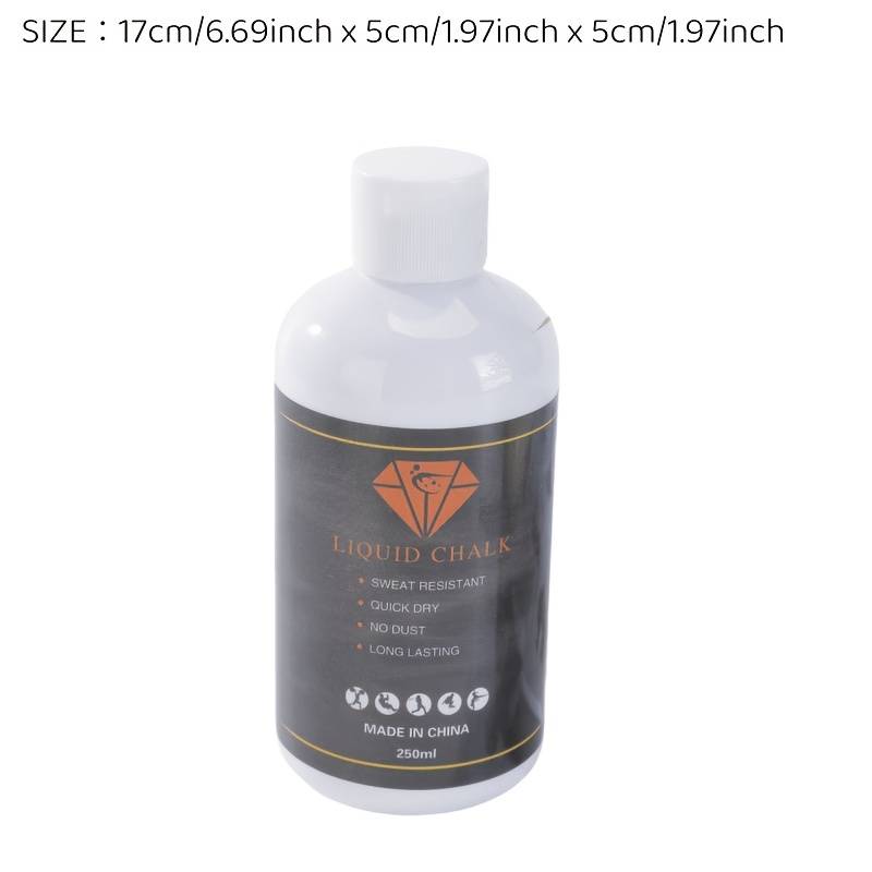 1pc 250ml Powergrip Liquid Chalk - Sweat-proof, No-mess Grip Enhancer For Weightlifting, Rock Climbing & Gymnastics
