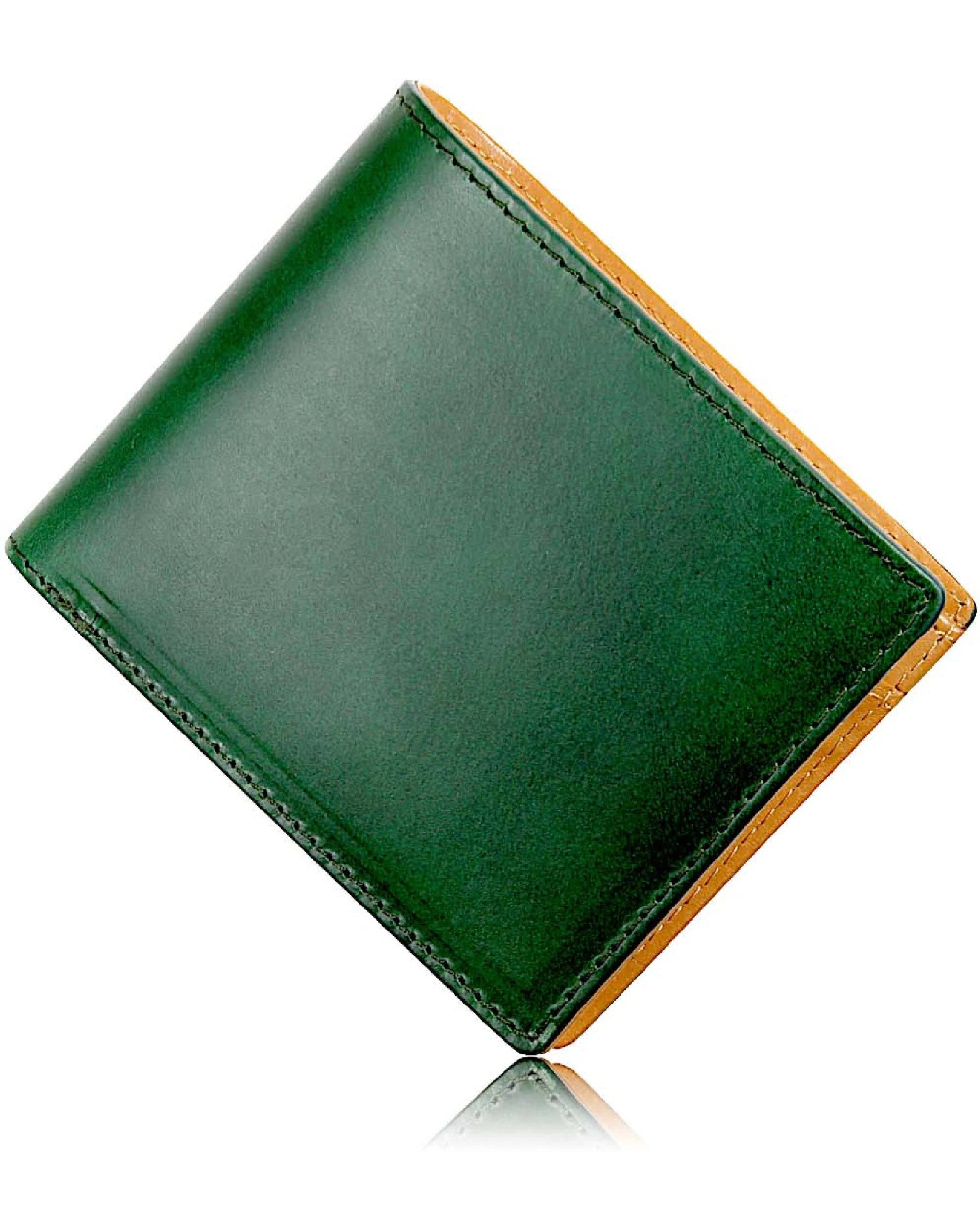 Bifold King of Buttero Made in Genuine Wallet WL11 [Eredita] Men's Wallet, Leather, Leather, Japan, Leather, Bifold, Men's (Green)