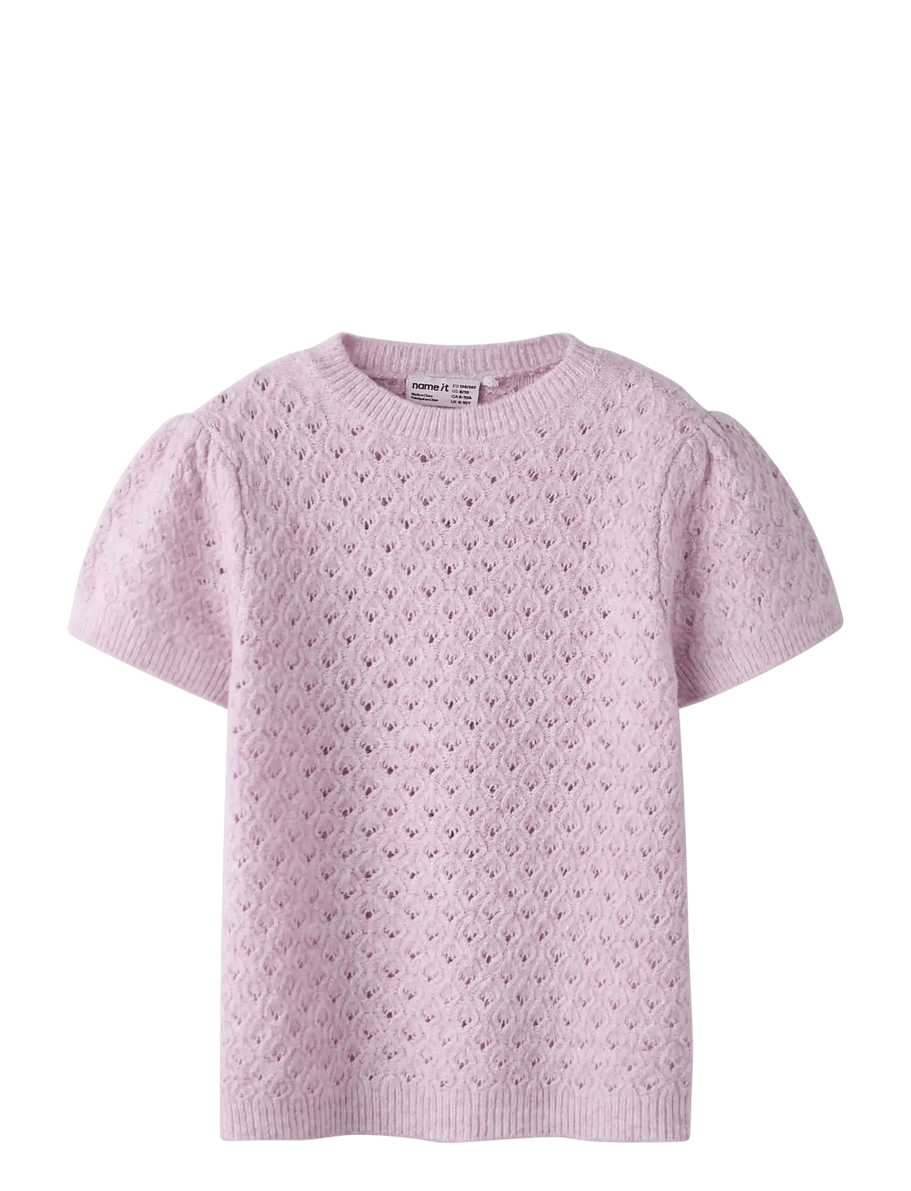 name it Nkfbeate Ss Knit Top - Purple - 146-152