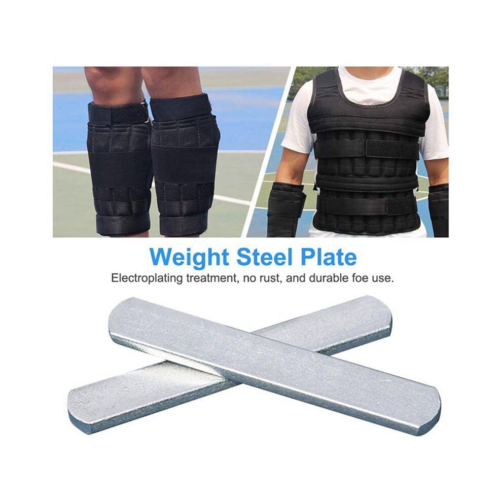 16Pcs Weight Steel Plate Load-Bearing Training Accessories for Weighted Vest Ankle Leg Sport Strength Fitness Equipment