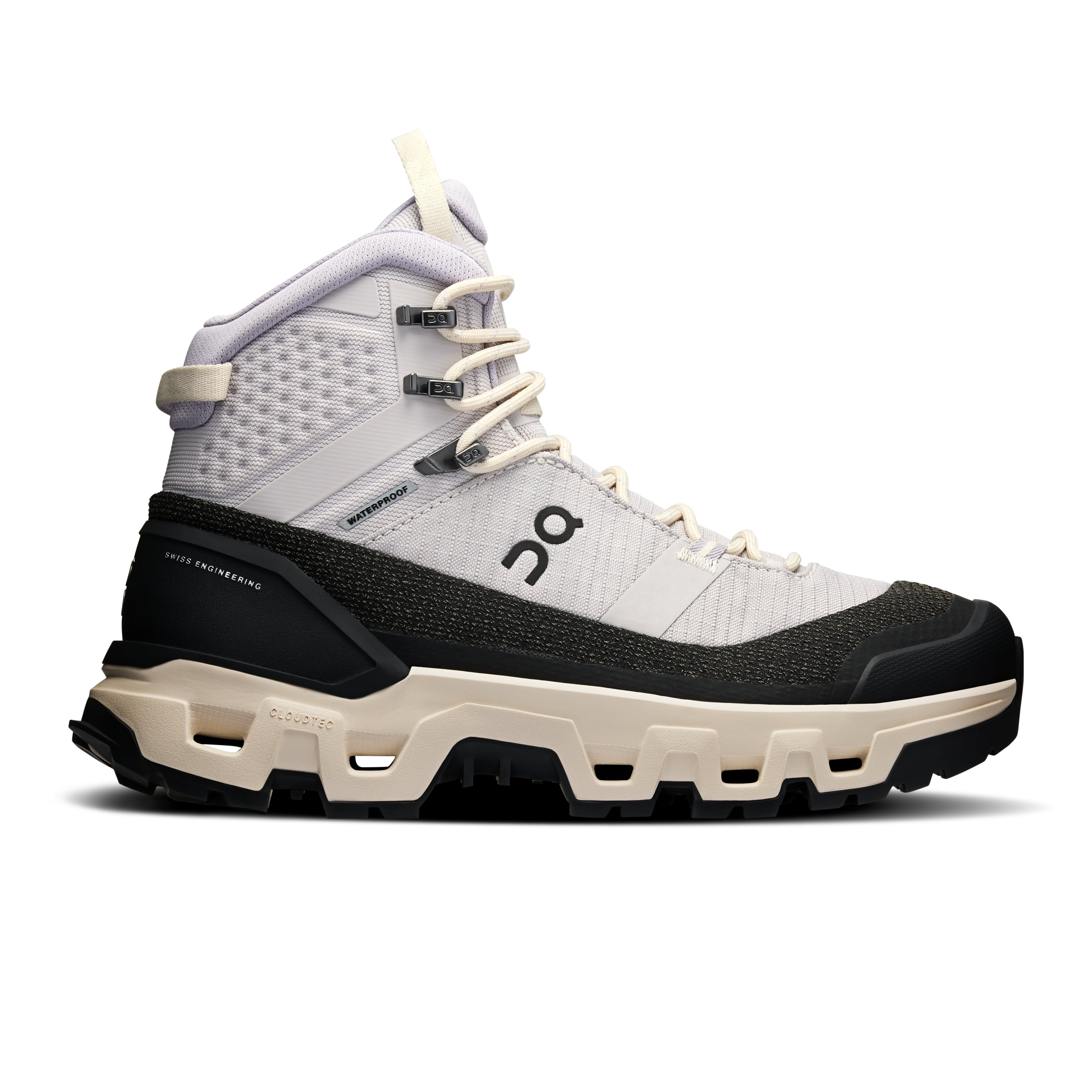 On Women's Cloudrock Trek Waterproof  Silver/Cream, 37.5