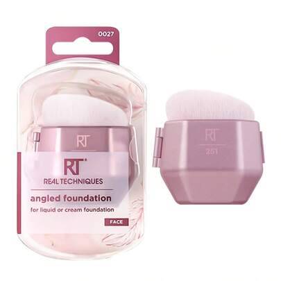 Real Techniques vinklad foundation för flytande eller krämfoundation, giveaways - Rosa