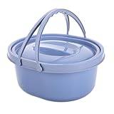 Happyyami Bärbar Toalett Med Lock För Camping Och Hem Dubbelhandtag Hållbar Design Luktpreventiv Som Spittoon Och Natttoalett För Vuxna