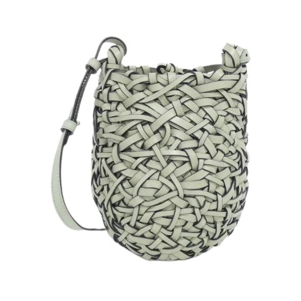 Loewe Pre-owned Pre-owned Nest Basket Bag Small Calf Shoulder Bag - Vintage - Dame - Grøn - ONE SIZE - Uld