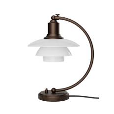Louis Poulsen - PH 2/2 Luna Bordlampe Aged Brass/Opal Glass