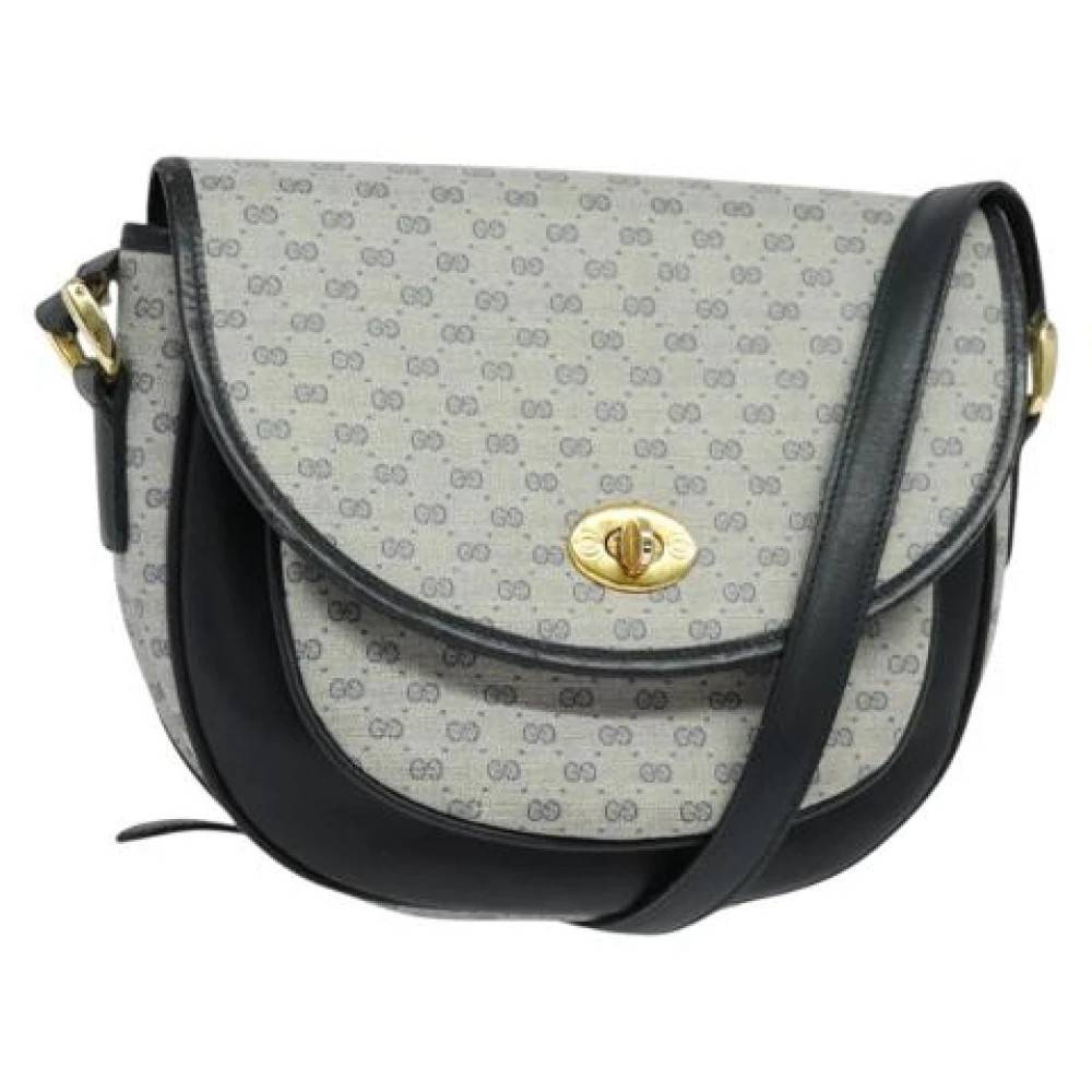 Gucci Vintage Pre-owned Vintage Micro Small GG Skuldertaske - Vintage - Dame - Blå - ONE SIZE - Uld