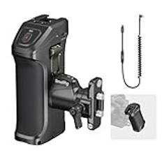 SmallRig Steglöst roterande sidohandtag med REC-utlösare och 2 kontrollkablar för Canon R5 II/R5/R6/R6 II, för Blackmagic BMPCC 4K/6K/6K Pro, kompatibel med F550/570 batteri