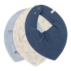 Pippi Savlesmæk - 3-pak - Spids - AOP - Dark Denim - Pippi Baby - OneSize - Savlesmæk