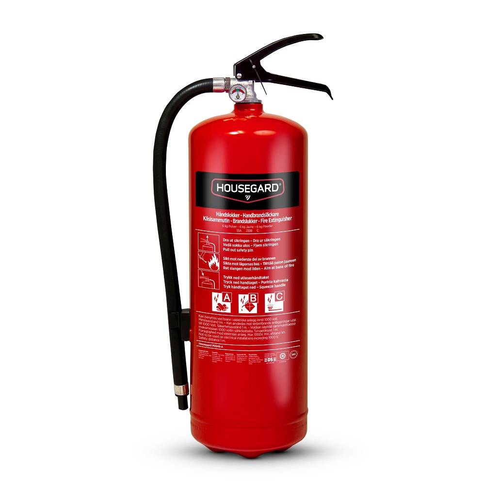 Housegard Pulversläckare 6kg PE6HR-A