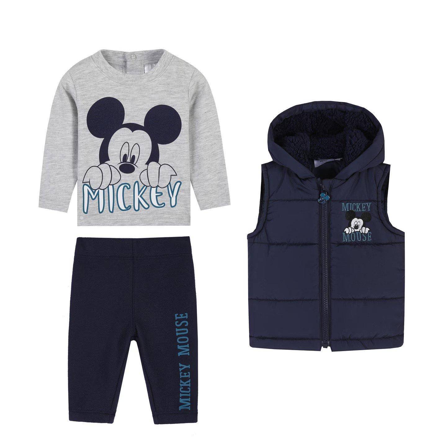 Character Unisex Kids Disney Hooded Long Sleeve Gilet Set