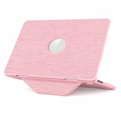 Stativskydd för MacBook Air 13 M5 2026, hård skaldesign kompatibel med M2 M3 M4 Air 13 modell A2681 A3113 A3240 A3449, skyddande hölje i tyg och plast - Rosa (Neo 13 2026 A3404,Air 13,6 2022–2026,Pro 14 2021-2026,Pro 16,2 2021–2026,Air 15 2023-2026)