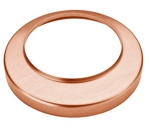 VMzinc brøndkrave, Ø87x 116mm, med hul, kobber