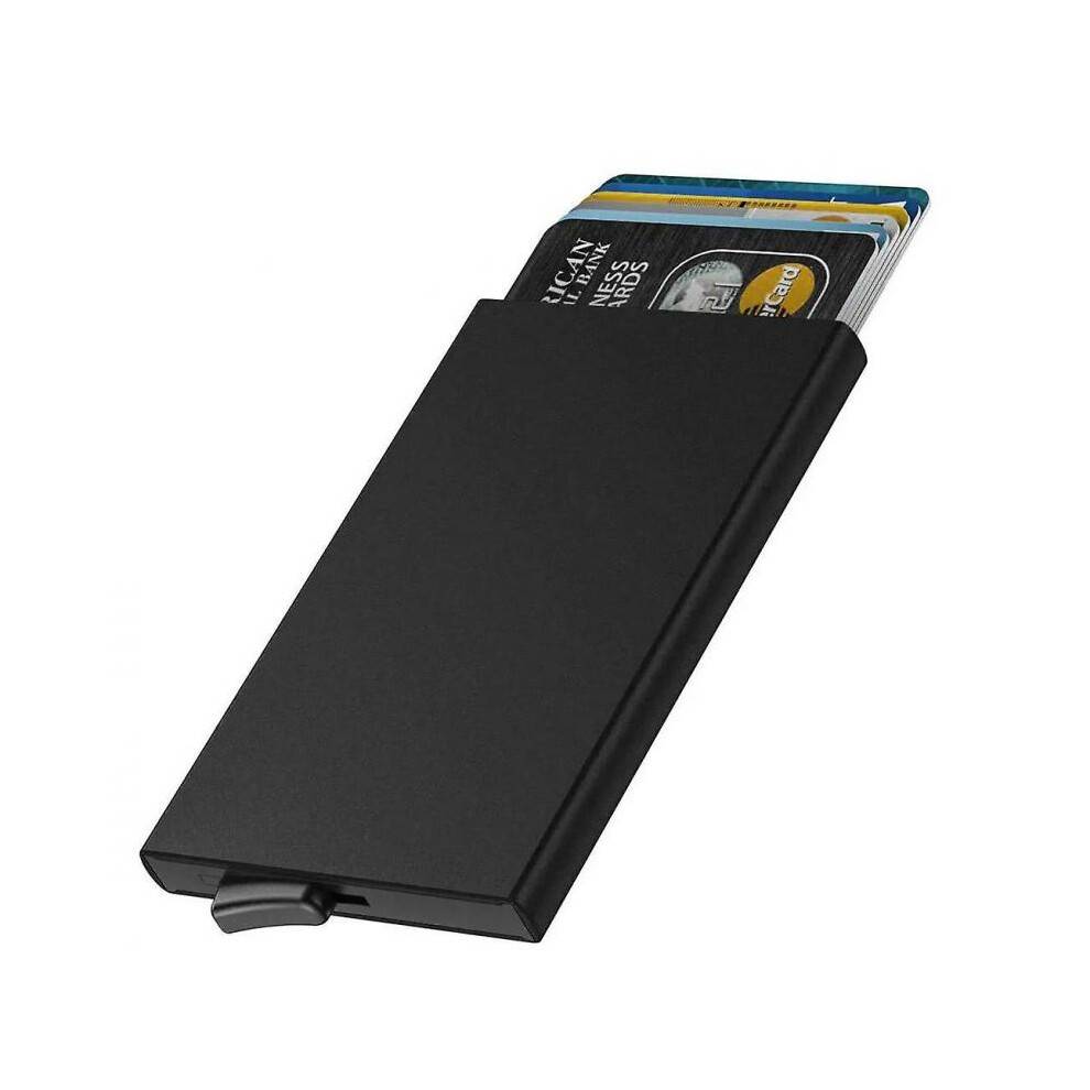 (Blue, Blue) RFID-safe card holder aluminum varying colors